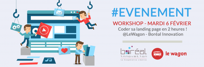 Workshop : coder sa landing page en 2 heures – 6 février 2018 – Le WAGON